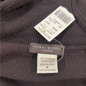 Henri Bendel Dark Brown Knit Sweater